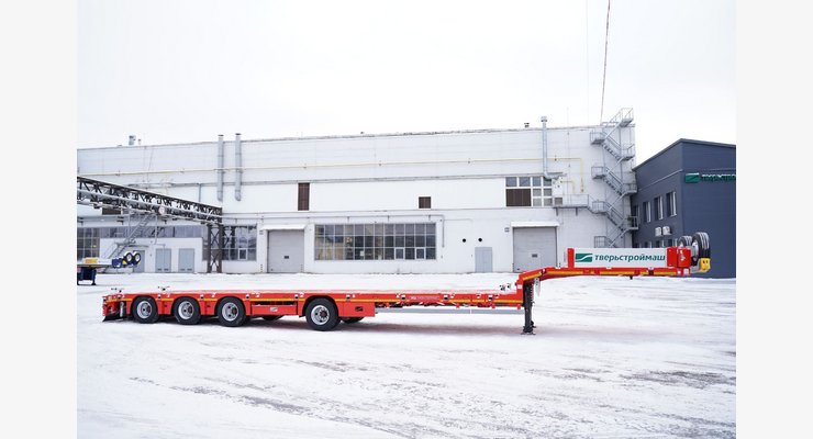 Полуприцеп-тяжеловоз Тверьстроймаш 993941-AS46 — общий боковой вид