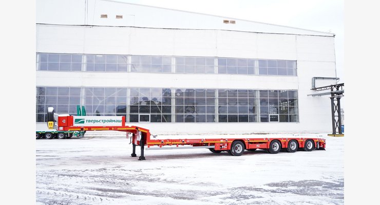 Полуприцеп-тяжеловоз Тверьстроймаш 993941-AS46 — боковой вид